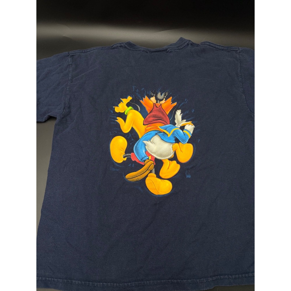 Vintage Walt Disney World Mickey Mouse & Friends Navy Blue Graphic T-Shirt Kids - Picture 5 of 5